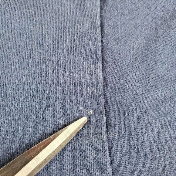 DOM Shirt Mens Large Blue No Bad Vibes Graphic Print Short Sleeve Tee - Picture 2 of 6